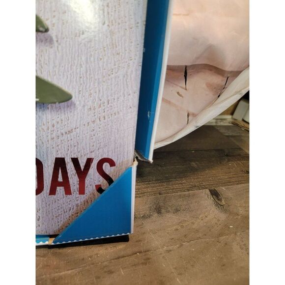 Holiday time happy holidays light-up Xmas tree sign decor - Picture 6 of 7